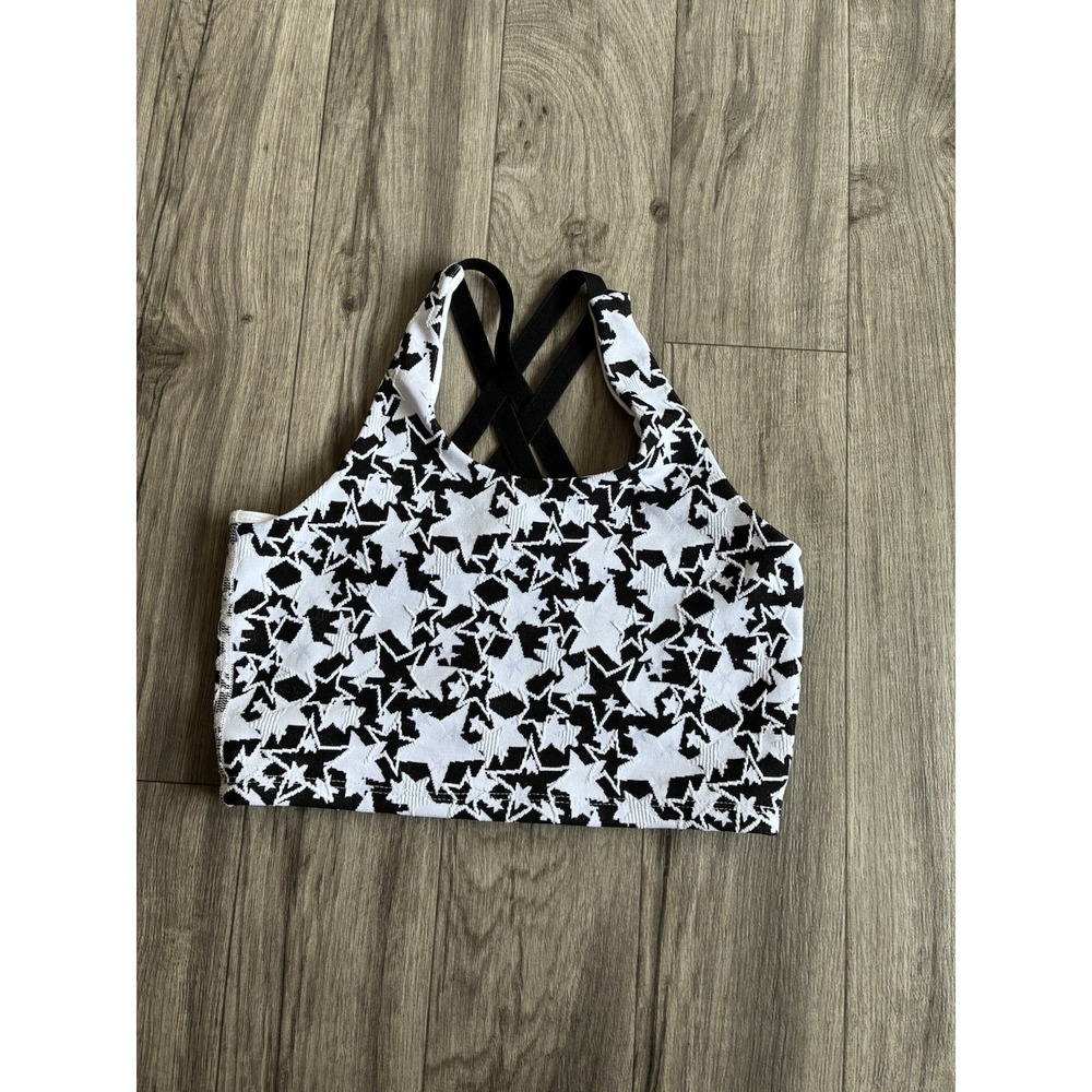 Beach‎ Riot Star Print Sports Bra. Girls' Little Clementine Top size 7/8.